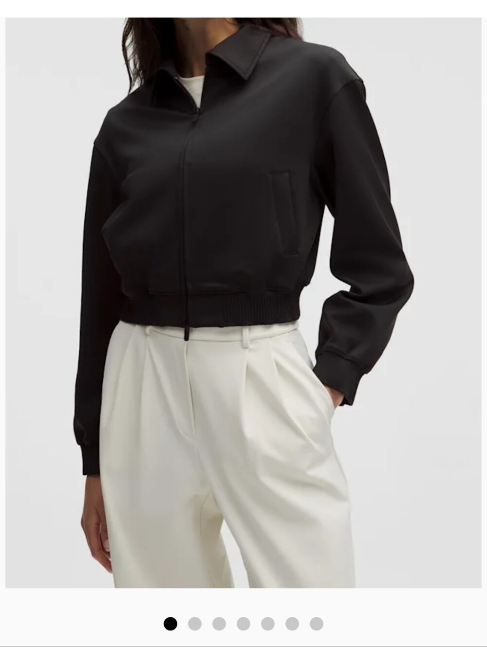 lululemon athletica Black Women's Bomber Jacket with Zip